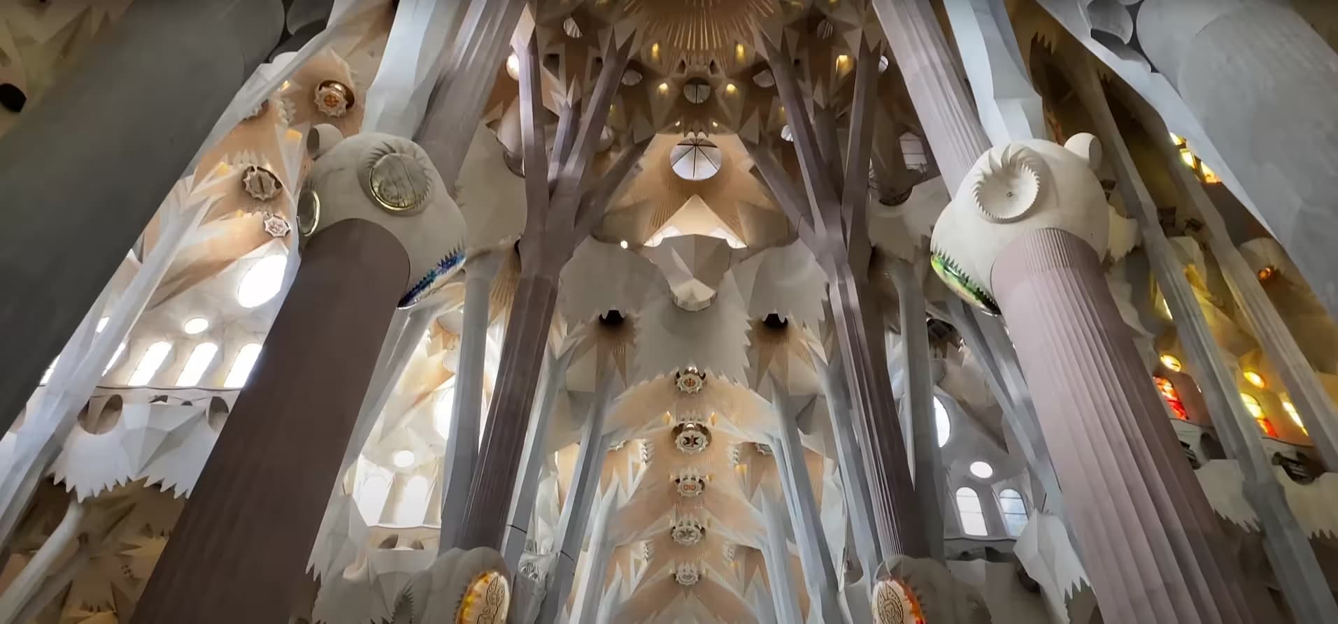Sagrada Familia interior nave and columns