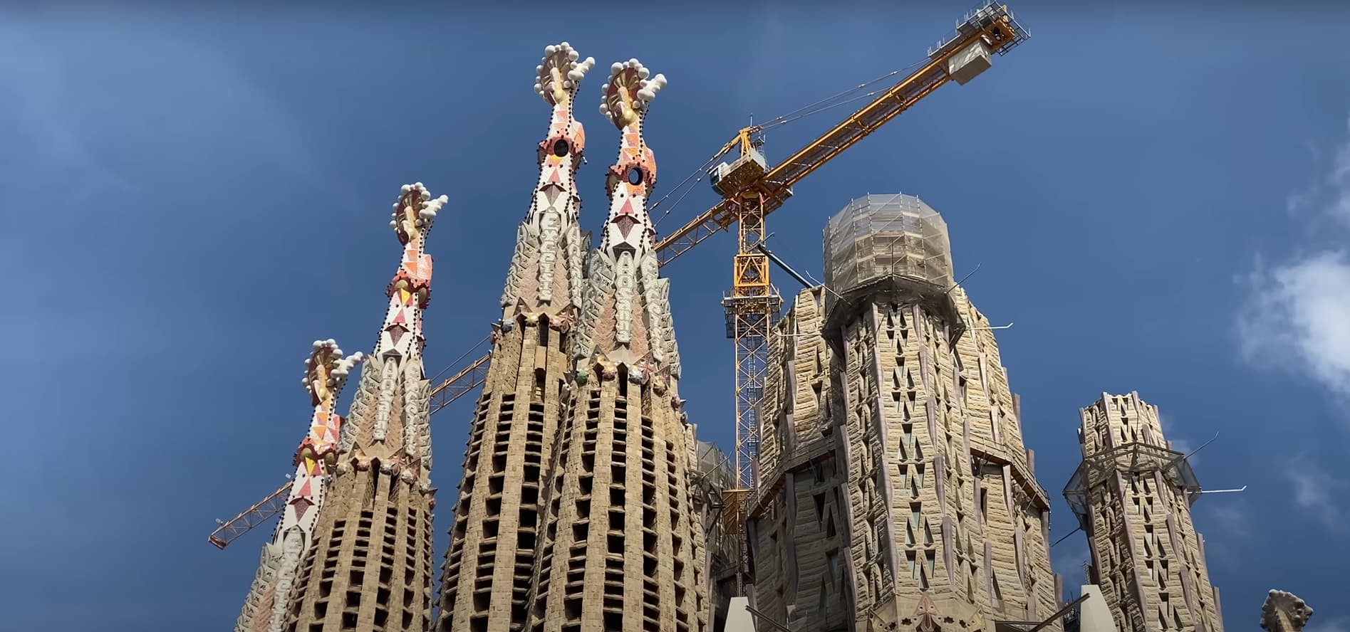 Sagrada Familia construction site and progress